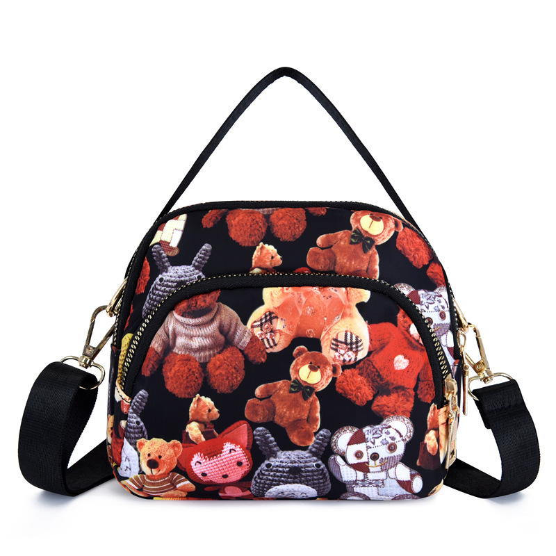 Picture of New Style Printed Shoulder Bag Fashionable Women's Shopping Handbag Lightweight Water-repellent Nylon Cloth Bag Casual Crossbody Bag