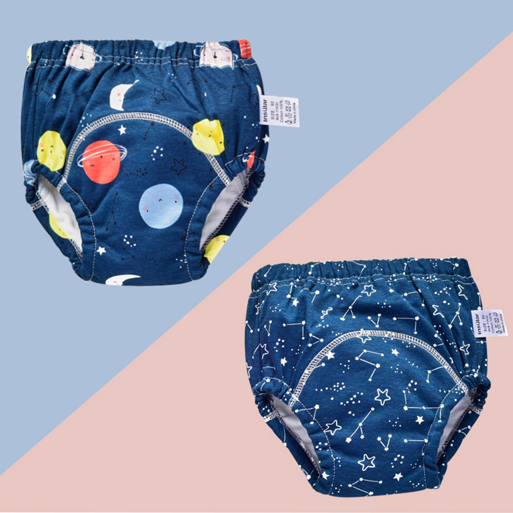Picture of 2 Boxed Yinxiuli 6 Layer Pure Cotton Baby Training Pants Study Pants Baby Gauze Diaper Pants Baby Supplies
