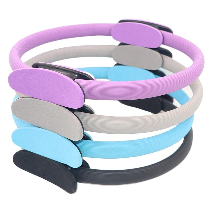 Pilates ring factory cross-border wholesale multi-color yoga ring fiberglass Crescent handle Pilates ring magic ring