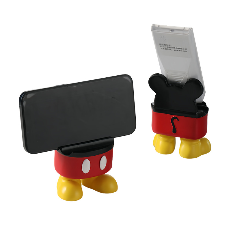 Picture of Cute Mickey Remote Control Storage Mobile Phone Holder Multi-Functional Storage Rack Resin Crafts Desktop Ornaments Decoration