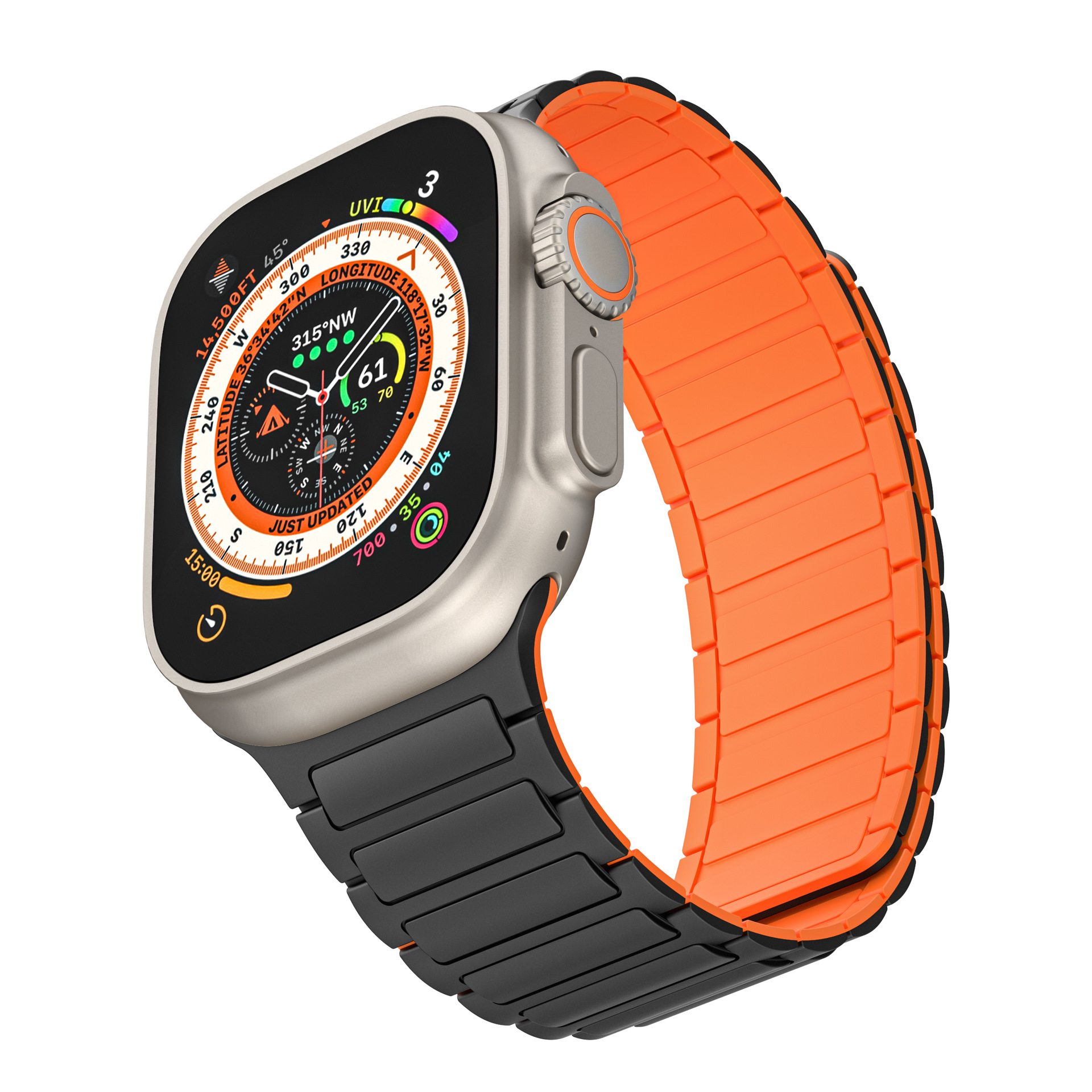 Picture of Suitable for Apple Watch Magnetic Silicone Strap Appleiwatch10 Generation S9U Magnetic Loop Strap Tool Style