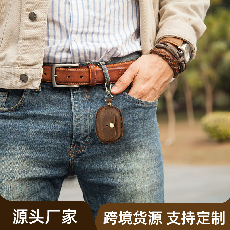 Picture of Suitable for New Sony wf-1000xm5 Leather Headphone Case Hook Portable Drop-resistant Bluetooth Headset Protective Cover