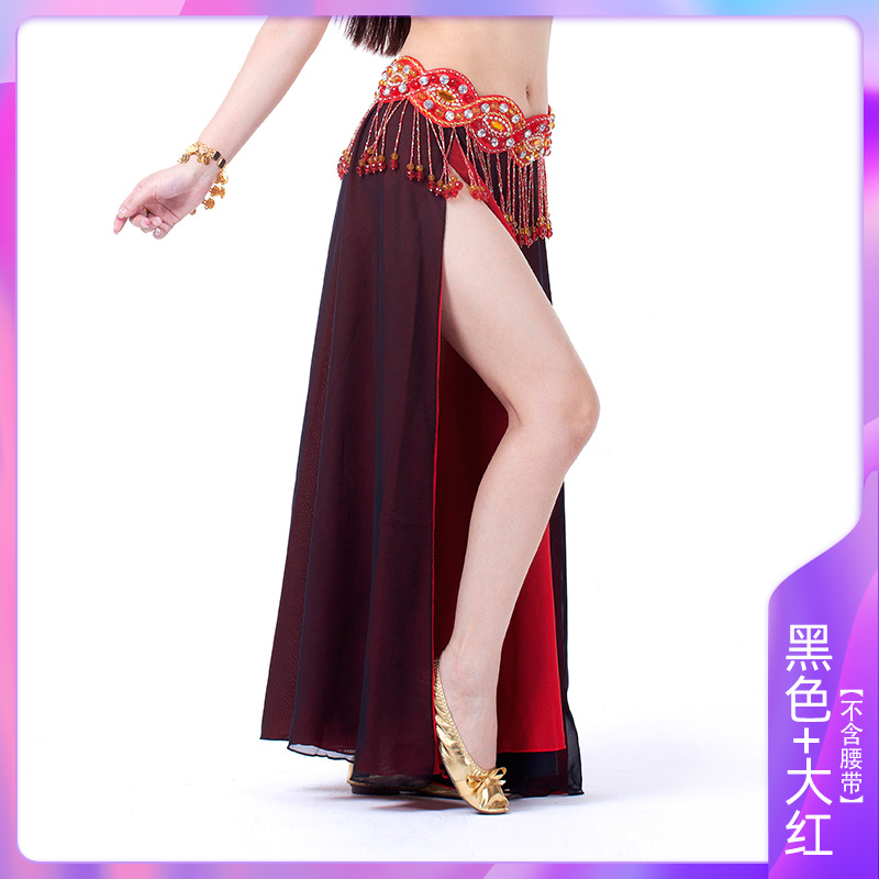 Picture of Double Split Chiffon Dress Belly Dance Sexy Dress Dance Dress Belly Dance Stage Performance Dress