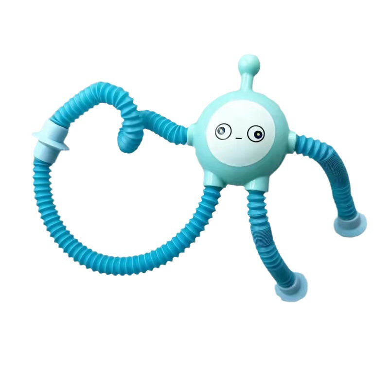 Picture of Cross-border Varied Shape Luminous Stretch Tube Egg Boy Puzzle Novelty Decompression Toy Cartoon Suction Cup Telescopic Tube Egg