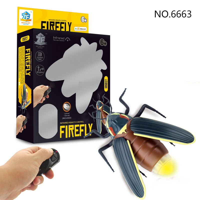 Picture of New exotic simulation infrared remote control insect fly bee ladybug crab mantis mouse trick toy wholesale