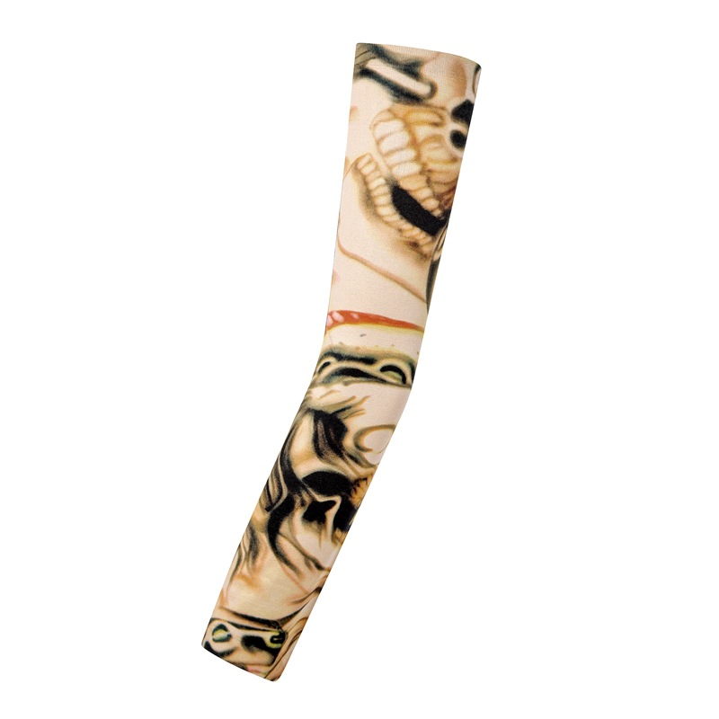 Picture of Outdoor Sleeve Tattoo Sleeve Seamless Men's and Women's Flower Arm Riding Sunscreen Sleeve Tattoo Arm Gifts