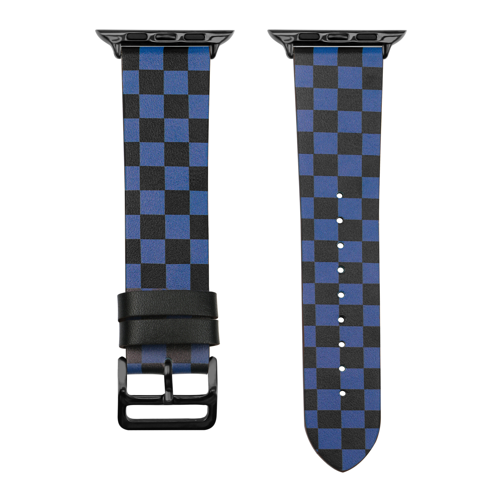 Picture of For Apple Watch Strap Contrast appleiwatchs109846mm Chessboard Plaid Leather Strap Wholesale