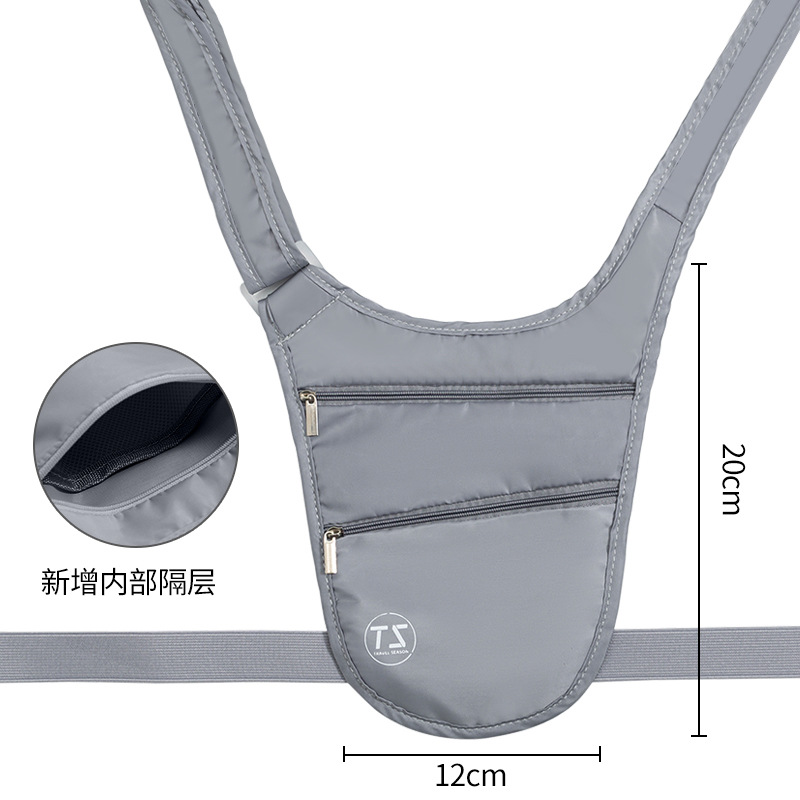 Picture of Breathable Sports Leisure Canvas Invisible Body-Fit Anti-theft Body-Fit Bag Men's and Women's Travel Riding Multi-functional Ride Backpack