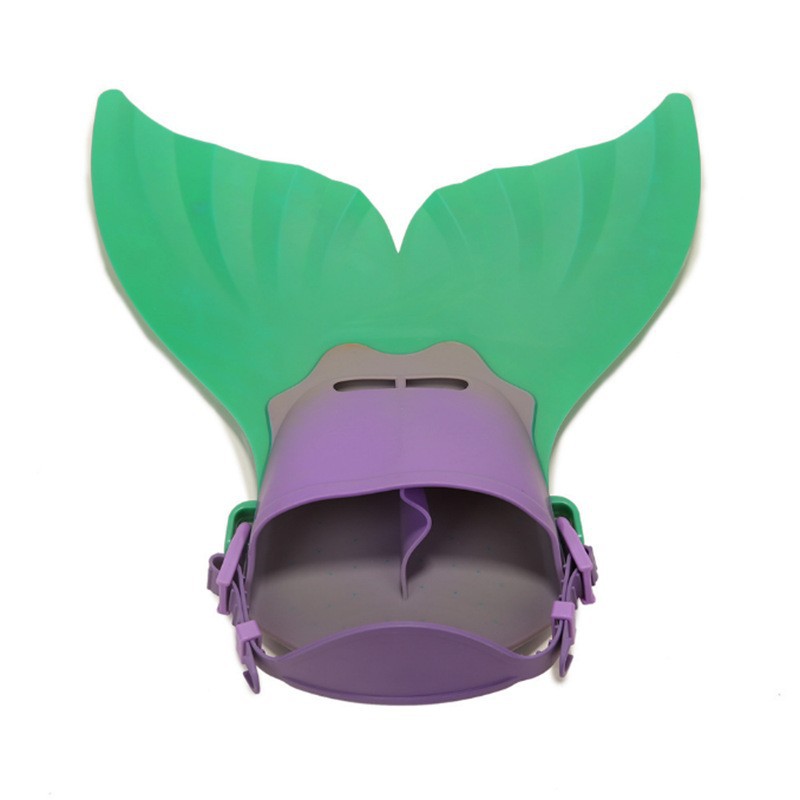 Picture of Mermaid Flippers Single-piece Whale Tail Flippers Swimming Training Flippers Children's Diving Swimming Equipment Swimming Products