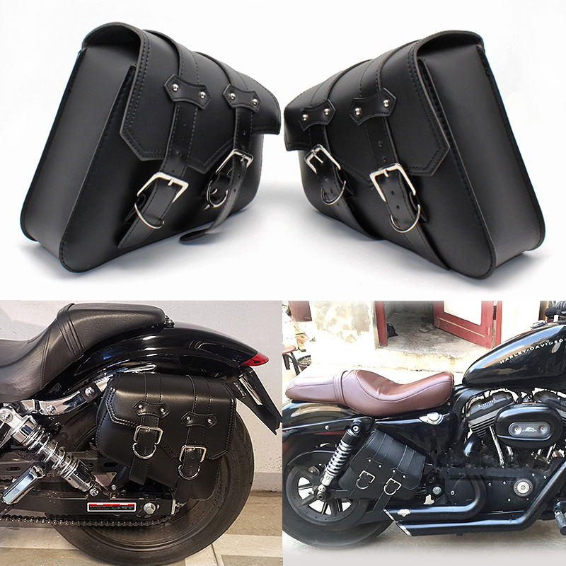 Motorcycle Bag Harley Motorcycle Side Bag PU Side Hanging Bag Harley Prince Triangle Bag Tool Knight Bag