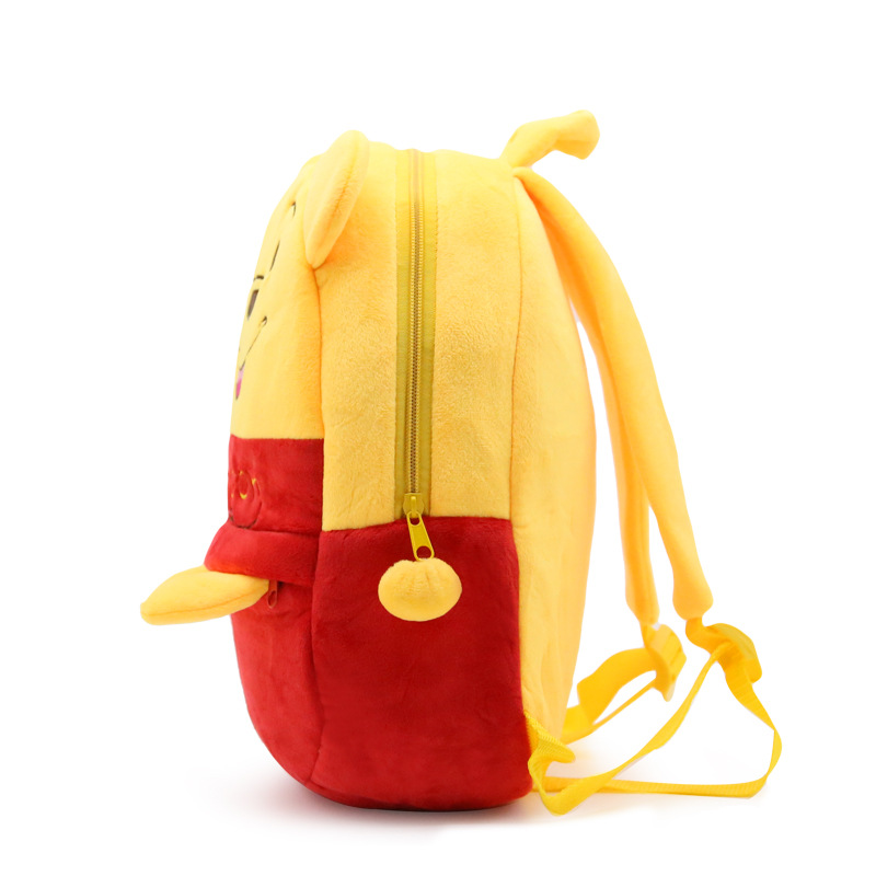 Picture of Korean Style Cute Winnie Plush Bag Plush Toy Backpack Kindergarten Backpack Candy Bag