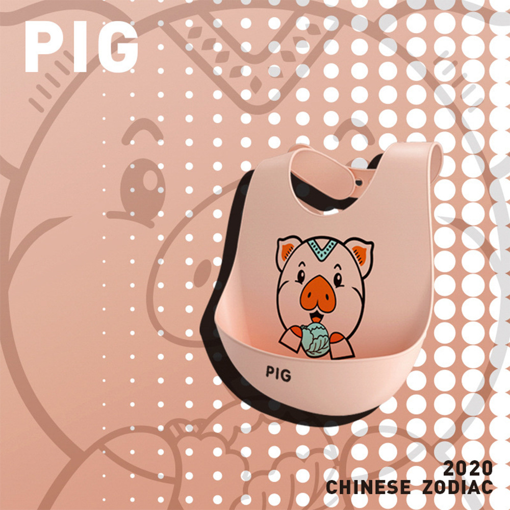 Picture of Baby Dining Bib Stereo Silicone Baby Waterproof Super Soft Food Food Bucket Children Children's Slippery Bucket Wash-Free Cross-Border