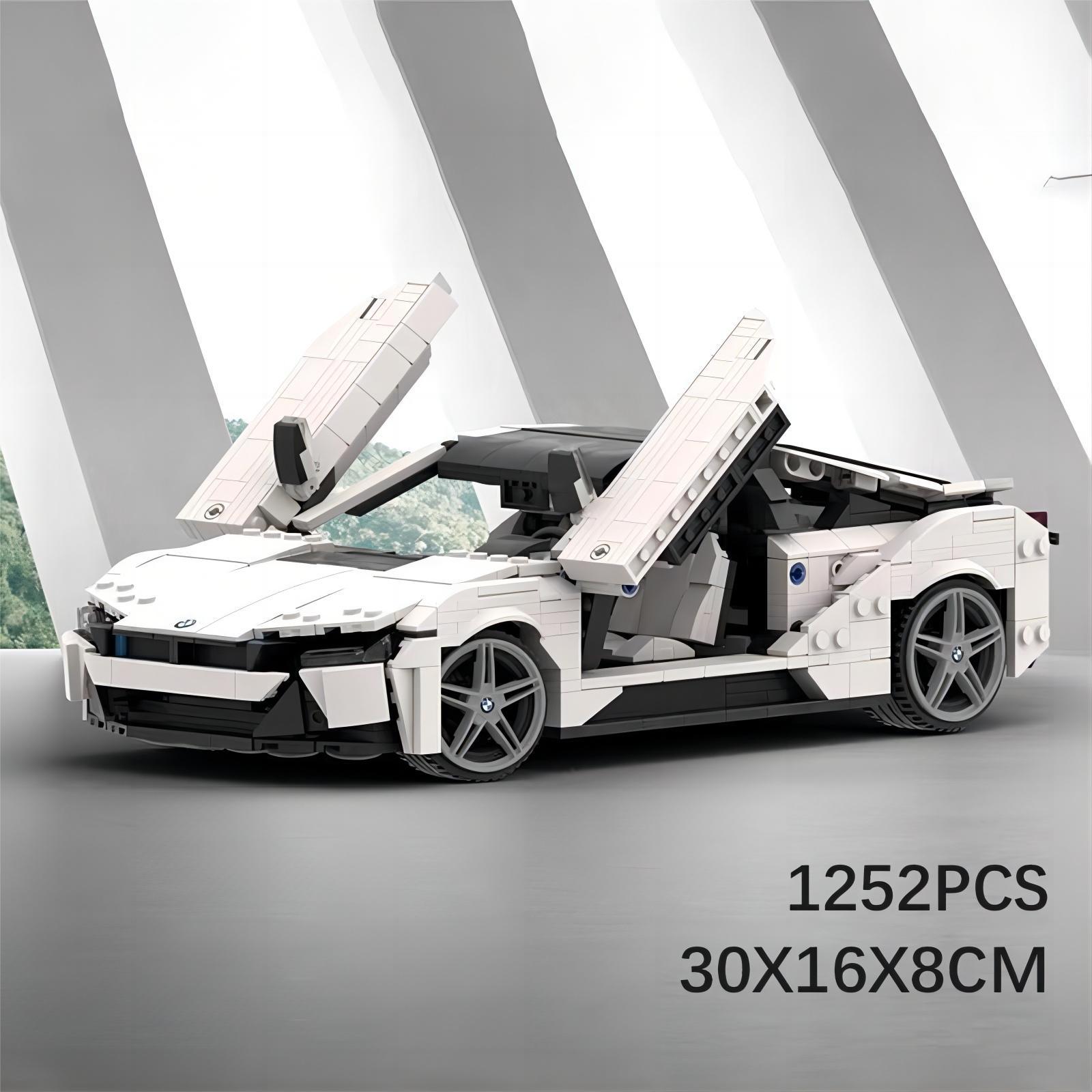 Picture of Compatible with Lego domestic building blocks MOC-148203 BMW i8 assembled car super sports car car model gift ornaments