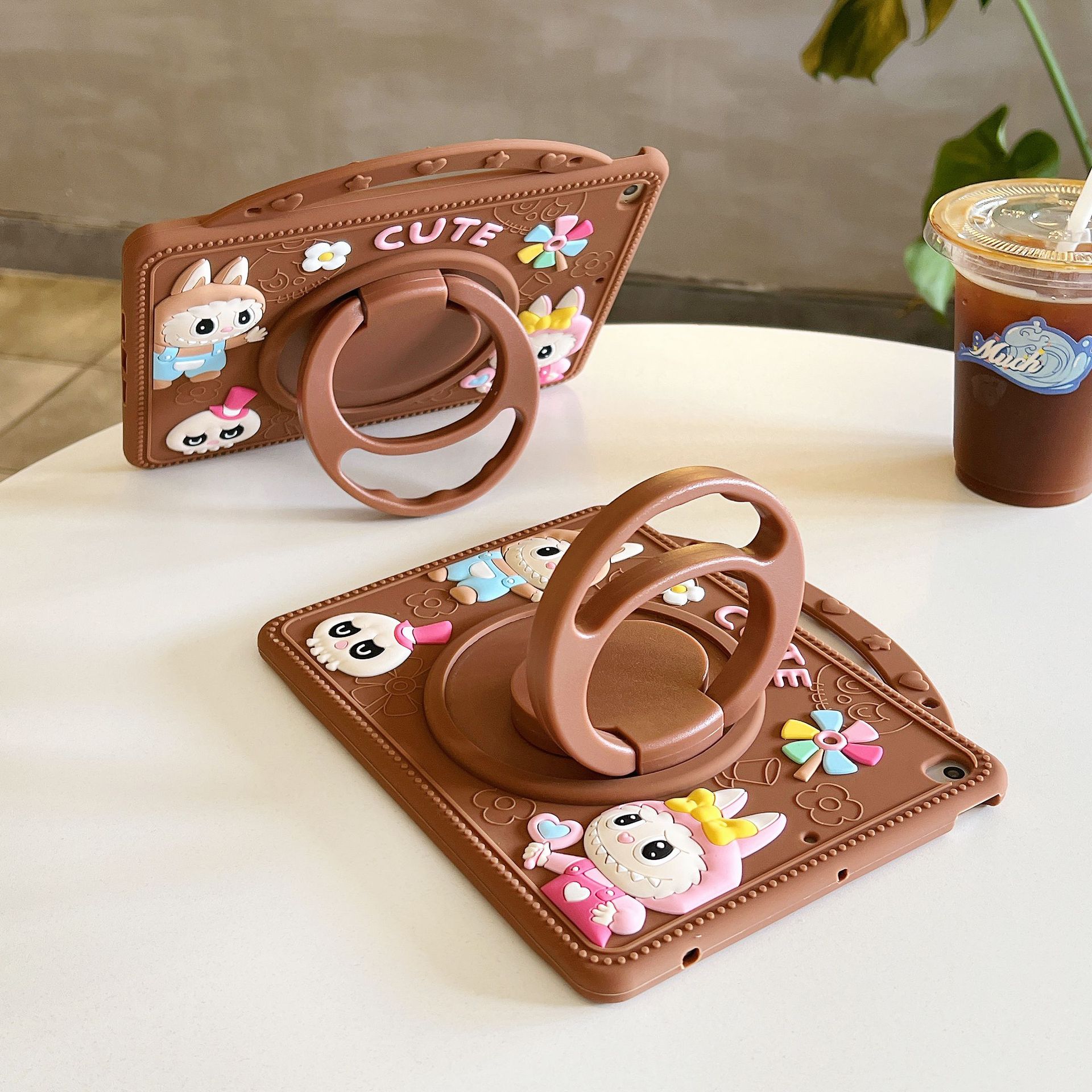 Picture of Suitable for Samsung A9Plus Silicone Shell A8 Cartoon A7Lite Satchel X210 with Pen Slot X115 Labubu T225