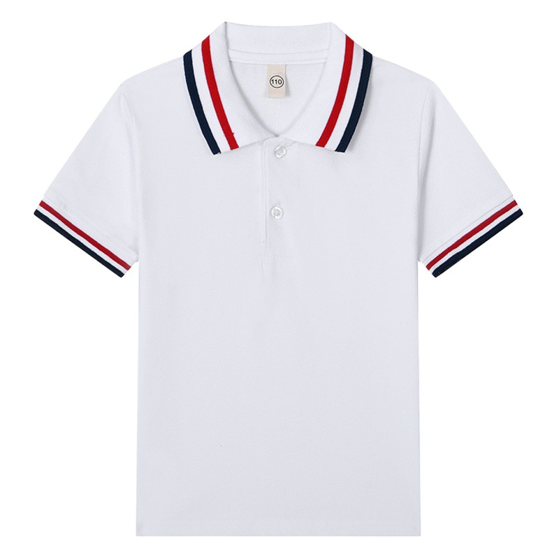 Kids Kidsren's Clothing Kidsren's Short-Sleeved Polo Shirts 2023 Summer New Products Boys and Girls Tops Lapel T-Shirts Dropshipping