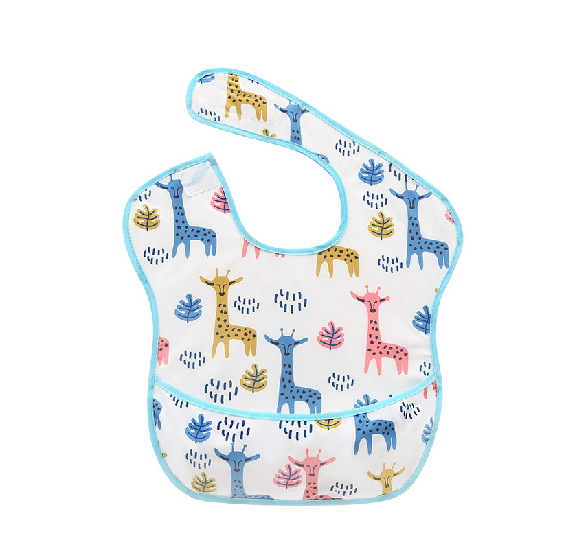 Picture of Spring and summer children's overalls eating anti-dirty artifact baby bib anti-saliva towel baby bib super soft food pocket