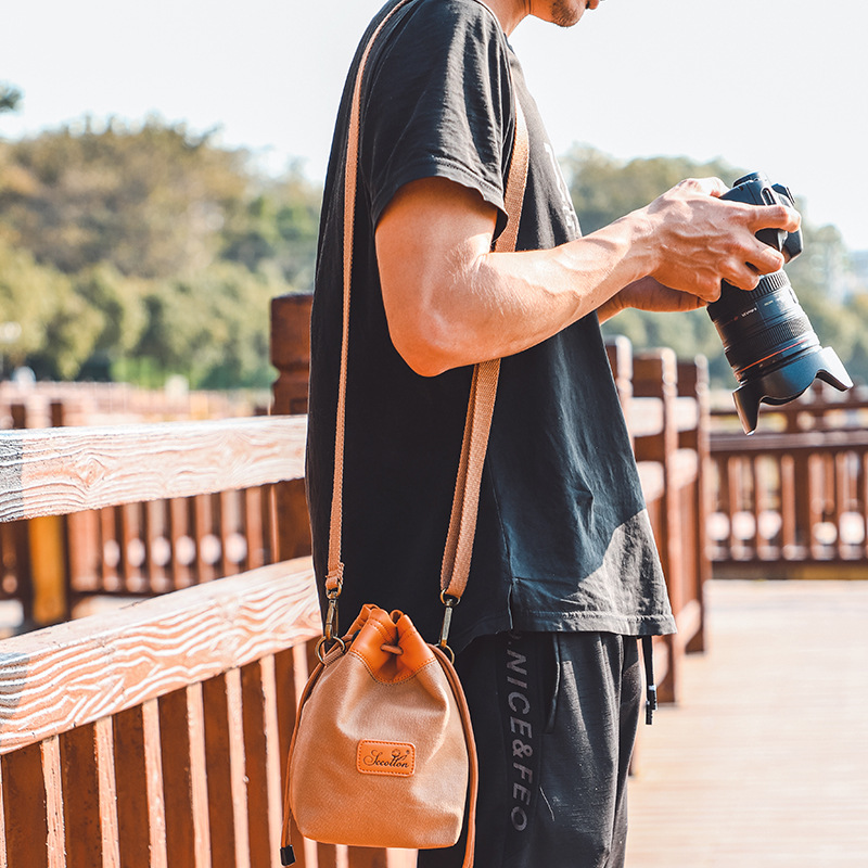 Picture of Seven-color cotton retro waterproof SLR storage bag liner wear-resistant sealing photographic lens manufacturers wholesale camera bag