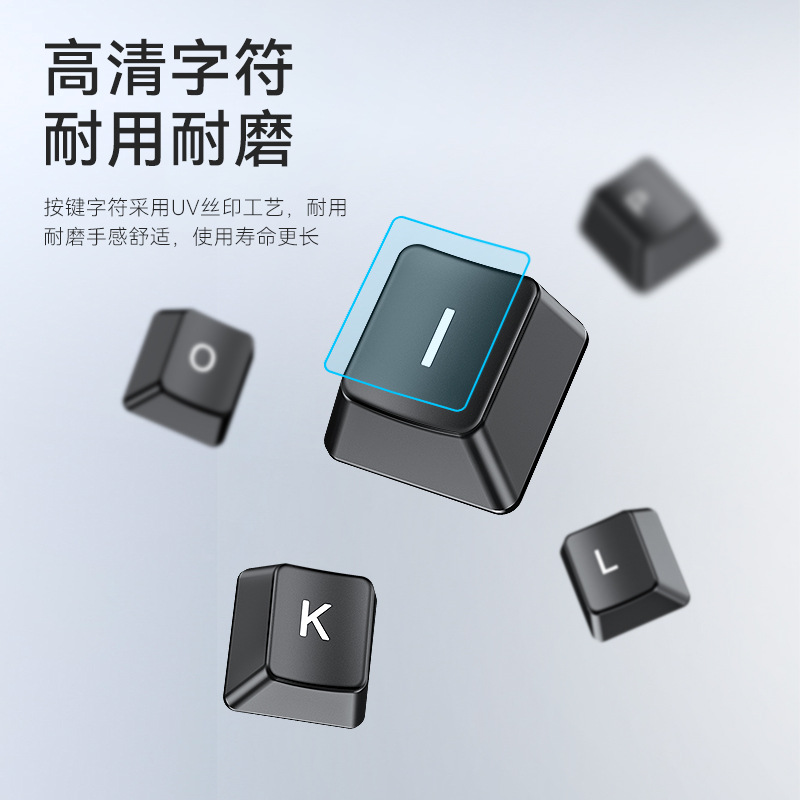 Picture of Wolf Spider Ak201 Wired Keyboard Single Keyboard and Mouse Set All-In-One Computer Business Office USB Digital Game