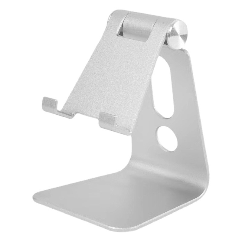Single folding aluminum alloy mobile phone tablet Pad for lazy person bracket gift printed logo desktop metal bracket