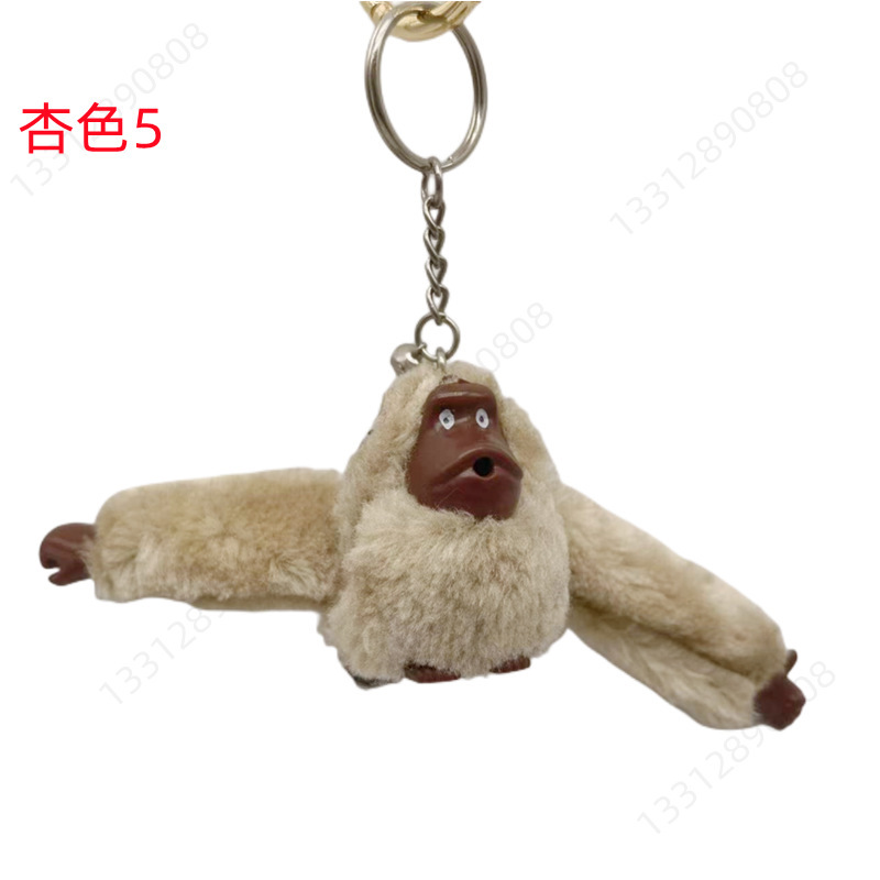 Picture of Plush Toy Long Arm Monkey Bag Pendant Plush Doll Keychain Cute Doll Orangutan Animal Key Ring