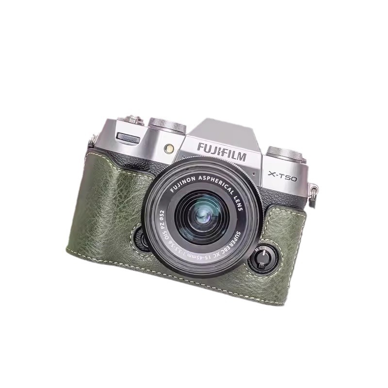 Suitable for XT50 Leather Case Base X-T50 Micro Single Camera Bag XT50 Portable Half Shoulder Photography Bag