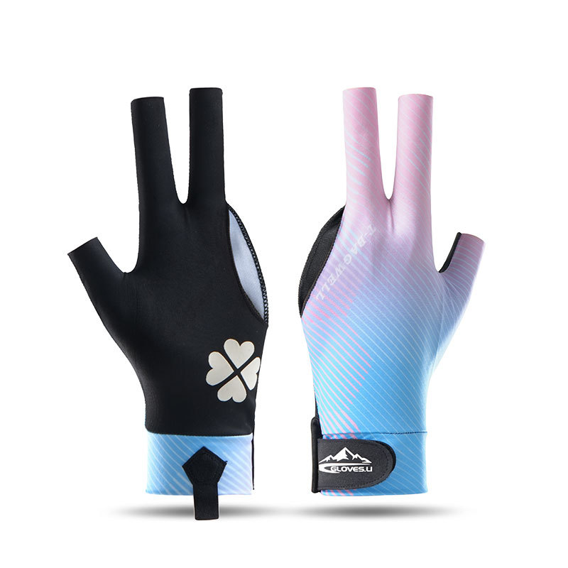 Picture of Billiards Gloves Professional Table Tennis Special Three-Finger Thin Breathable Men's High-Value Women's Ice Silk Non-Slip Left Hand Single