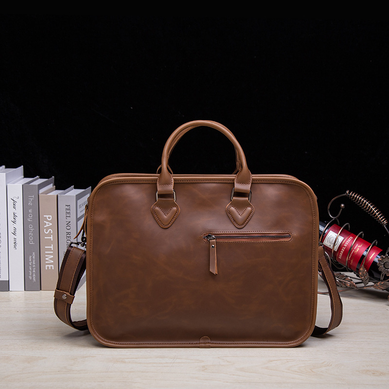 Picture of Men's Bag Retro Stereotype Handbag Men's Briefcase Large Capacity Business Bag Korean-style Shoulder Crossbody Computer Casual Bag