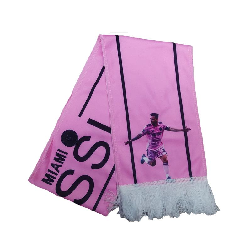 Picture of Fan Supplies Messi Youwen Imperial Horse International Ac Milan Paris Scarf Football Fan Cheer Autumn and Winter Warmth