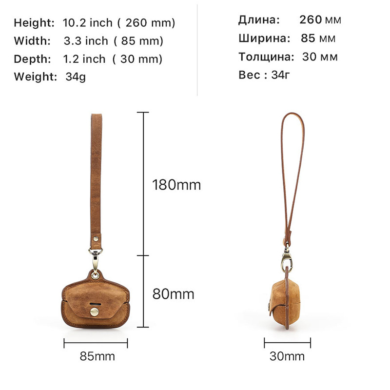Picture of Suitable for Sony Headset wf-1000xm4 Protective Case Lanyard Leather Sony Bluetooth Headset