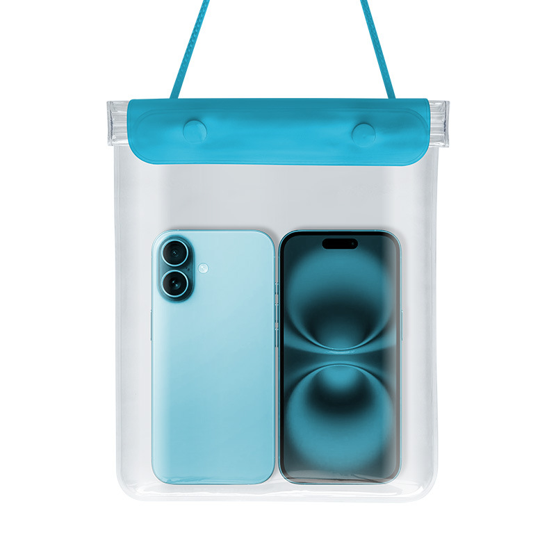 Picture of Large Mobile Phone Waterproof Case Transparent Waterproof Mobile Phone Bag Rider Takeout Special Touch Screen Rechargeable Mobile Phone Waterproof Bag