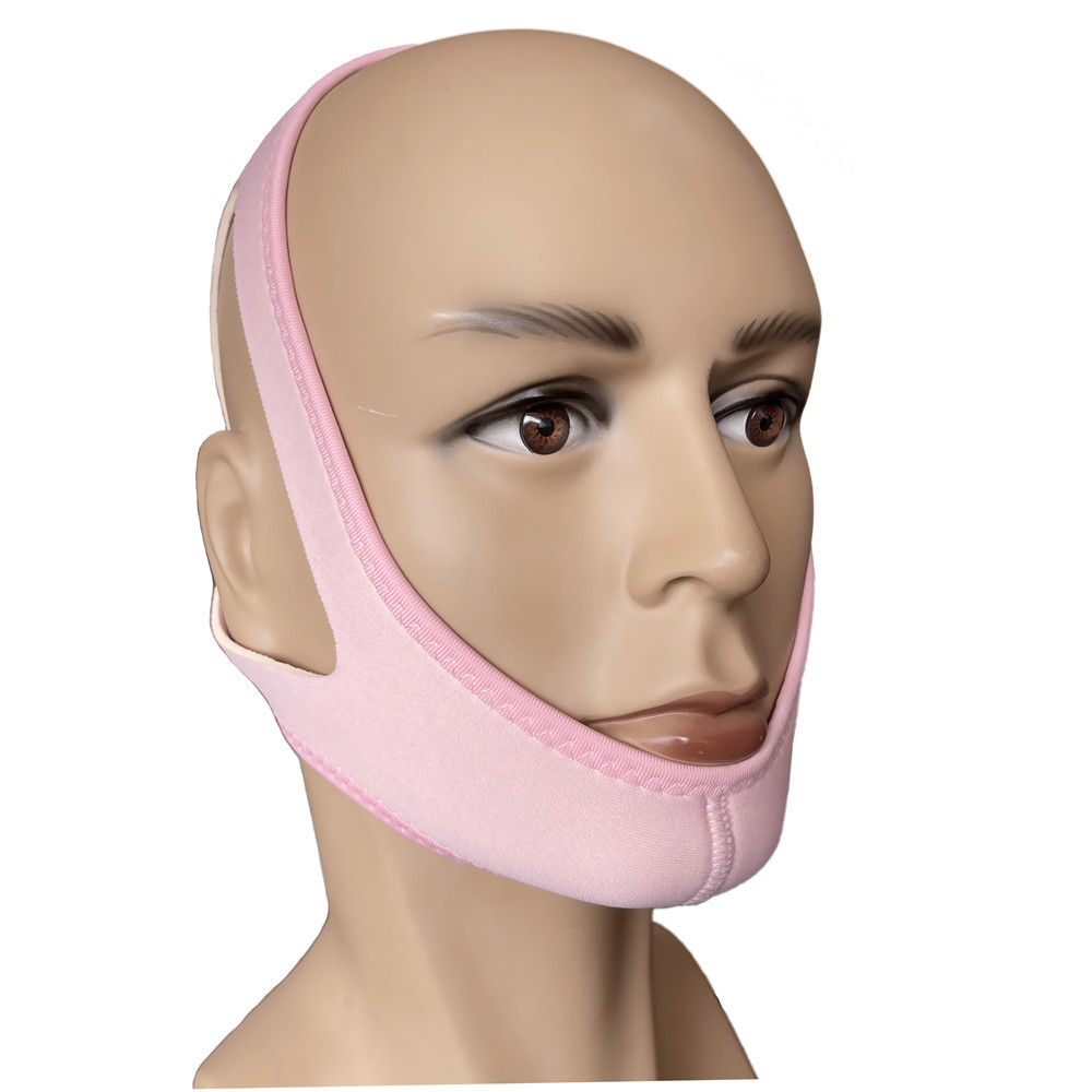Picture of Triangle anti-snoring belt chin belt V-face pressure mask snoring belt face support strap health care fixed breathing correction belt