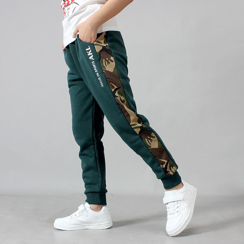 Picture of Autumn Children's Pants Korean Style New Children's Sports Long Pants Big Children's Pure Cotton Casual Anti-Mosquito Pants Children's Pants Wholesale