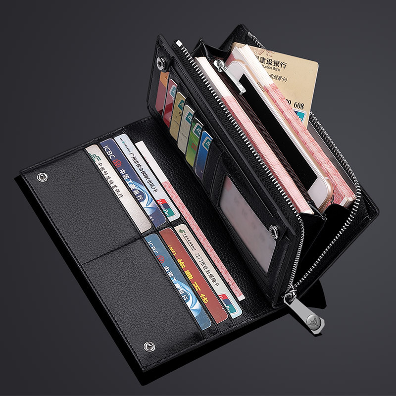 Picture of King's Paul Wallet Men's Long 2021 New Large Capacity Real Cowhide Business Clutch Multi-Card Wallet