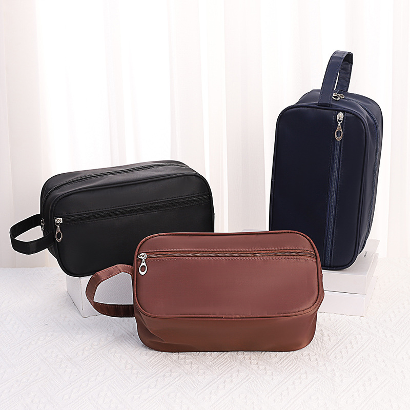Picture of Waterproof Double Layer Toiletry Bag Cosmetic Bag Large Capacity Men's Women's Toiletry Bag Portable Travel Storage Bag