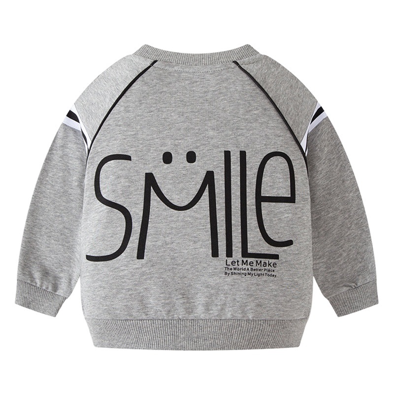 2025 New Autumn and Winter Children's Hoodless Sweatshirts Boys Baseball Uniforms Tops Tops Children's Clothing Wholesale Dropshipping