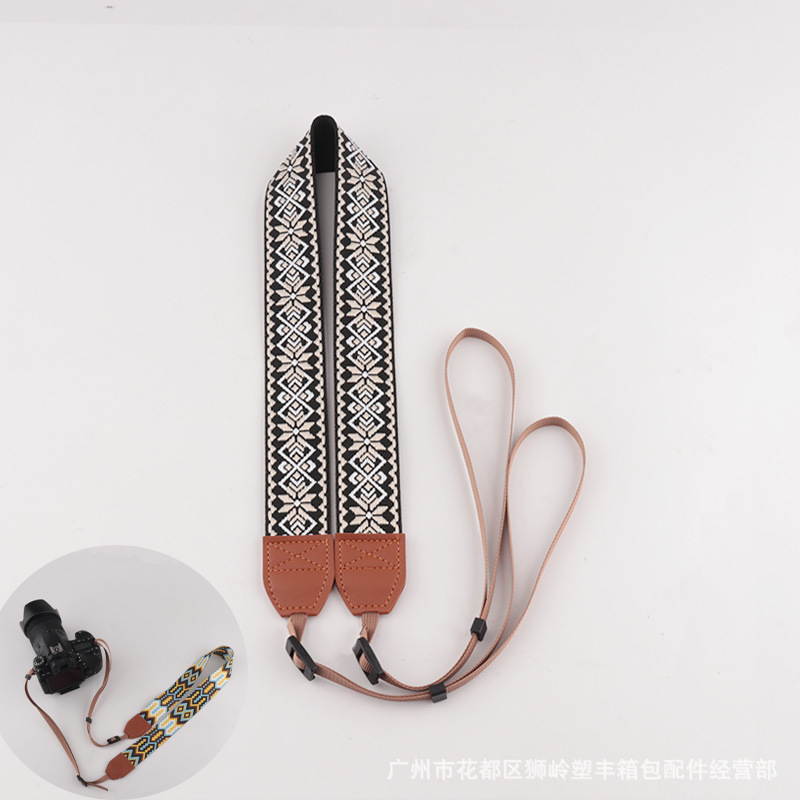 Picture of in stock Camera Shoulder Strap Decompression Camera Strap Hanging Neck Jacquard Camera Strap Various Types Universal Camera Strap