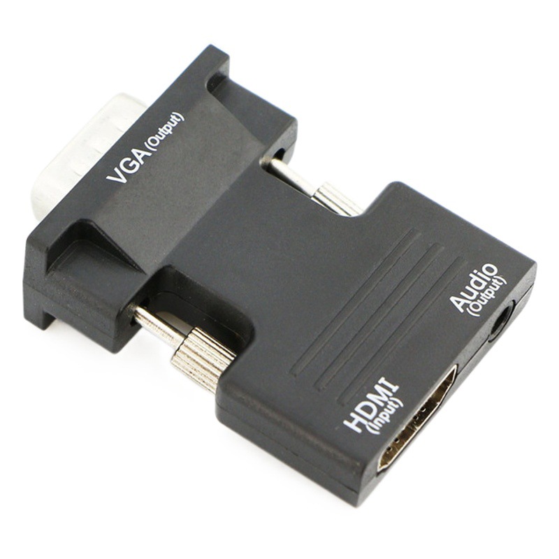 hdmi to vga female to male adapter 1080p with audio converter hdmi to vga I-shaped
