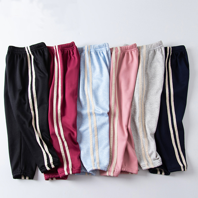Picture of Men's and Women's Pants Fleece-lined Thickened Autumn Wear Children's Sports Pants Outer Wear Women's Spring and Autumn Warm Casual Pants