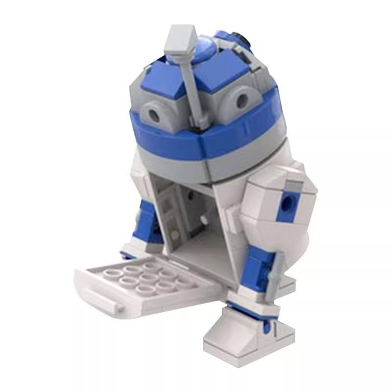 Picture of MOC domestic building blocks puzzle assembling 48008 robot R2-D2 assembling building blocks suit Star Wars series