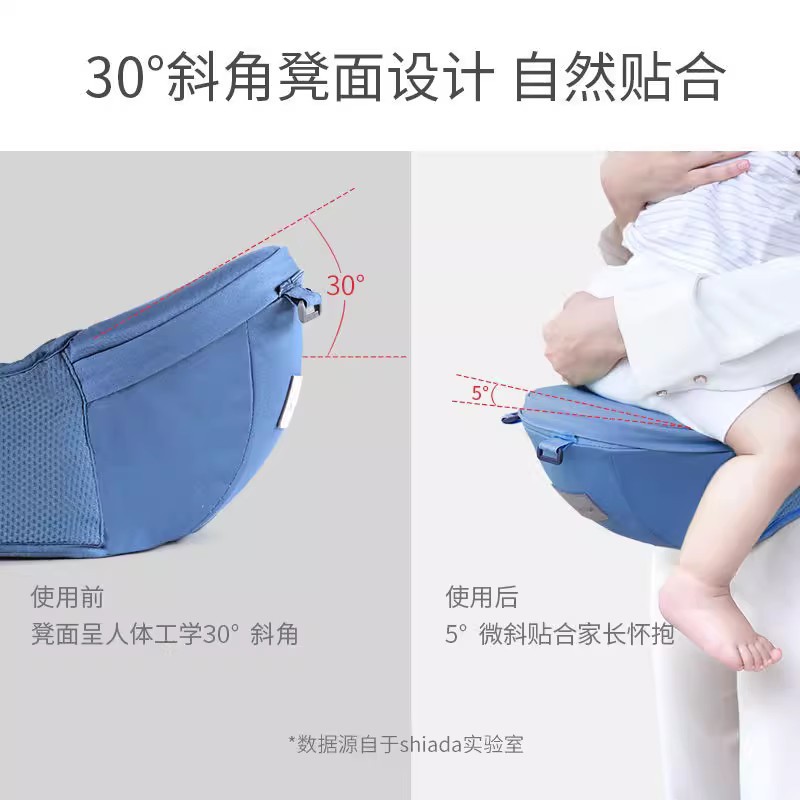 Picture of New Baby Strap Baby Waist Stool for Four Seasons Multi-functional Universal Front Holding Light Portable Baby Holding Artifact for Going Out