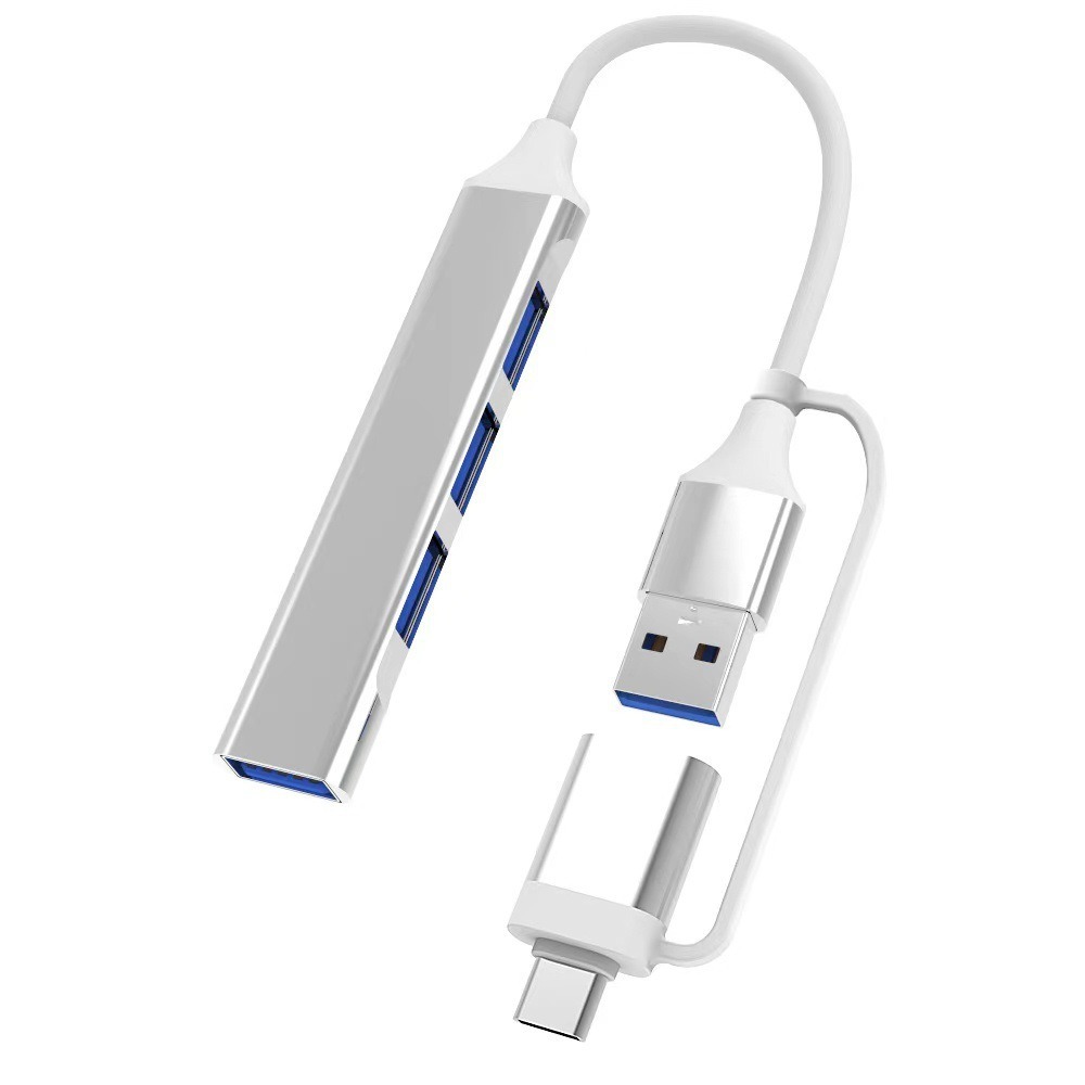 Picture of 2-in -1 docking station usb3.0 laptop hub splitter extender type-c docking station