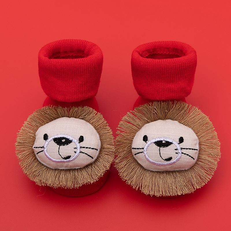 Picture of Newborn baby baby terry socks autumn and winter thick non-slip Christmas socks toddler red floor socks wholesale