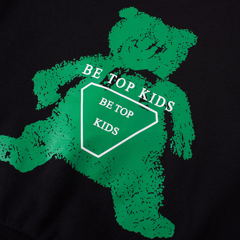Picture of 2025 Children's Autumn New Cartoon Bear Print Baby Pullover Sweatshirt Pure Cotton Boys Long Sleeve One Piece Dropshipping