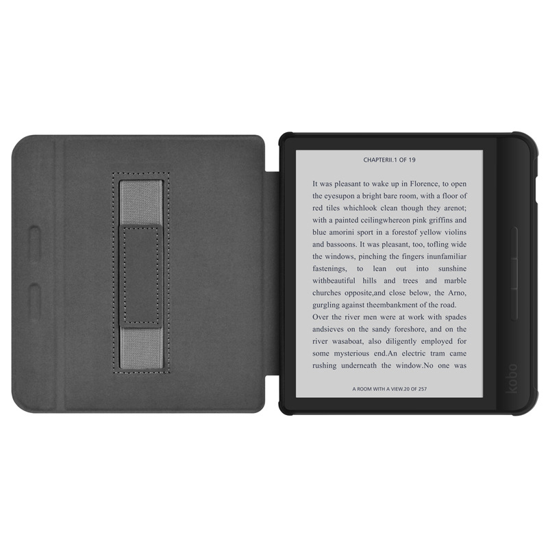 Picture of Suitable for 2019Kobo LibraH2O handheld 7-inch protective case Tolino vision5 linen pattern protective case