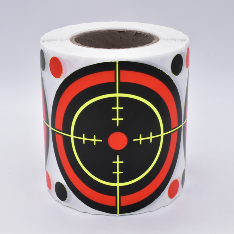Picture of Ring-shaped arrow target paper self-adhesive shooting gun target paper practice round target sticker bow and arrow aiming splash target paper