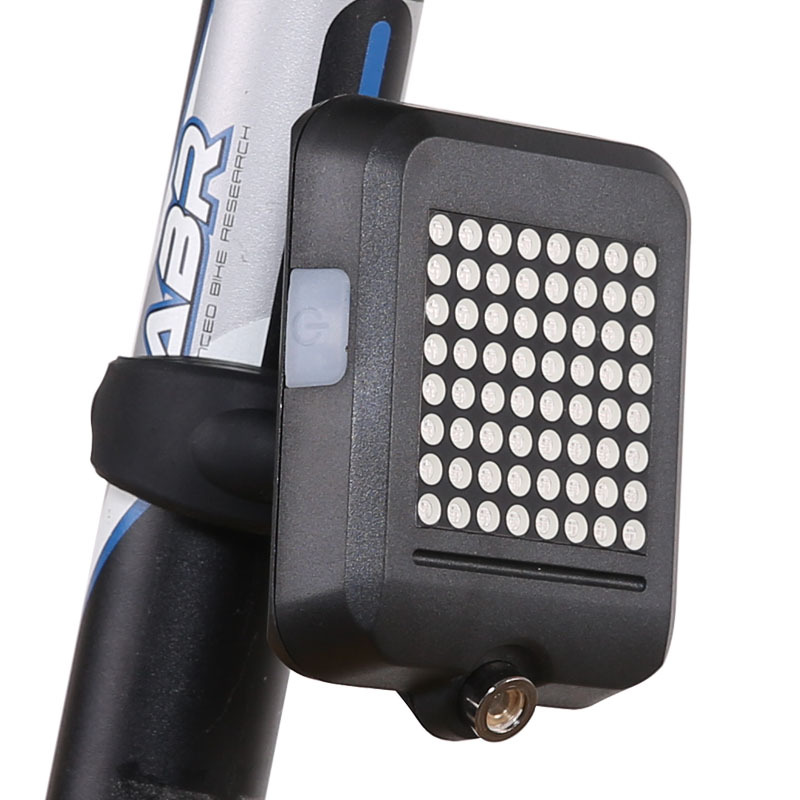 Picture of Bicycle light smart induction steering brake laser tail light USB rechargeable mountain bike steering safety warning light