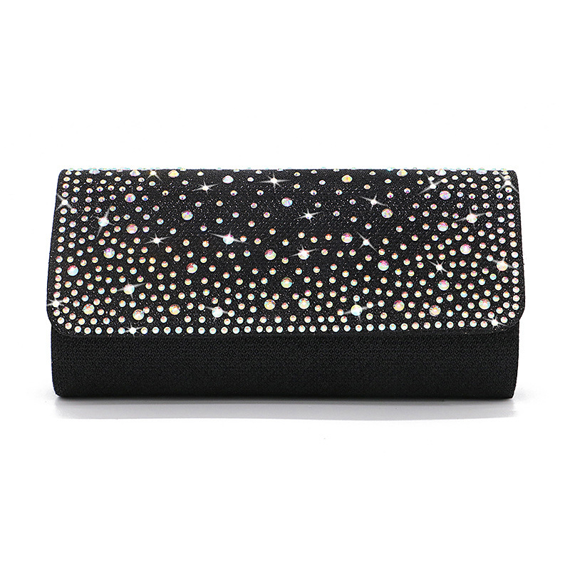 Picture of Henglida Factory Straight Arch Summer European and American Cross-Border Flash Material Hot Diamond Evening Bag Bridal Bag Evening Dress Bag Clutch Bag