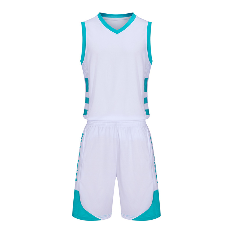 Picture of Summer new dry breathable outdoor sports color matching basketball clothes suit powerful manufacturers wholesale printed logo printing