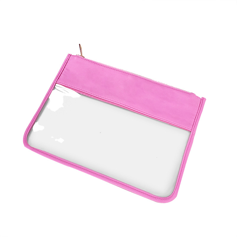 Picture of Simple PVC Transparent Shrunken Bag Waterproof Cosmetic Bag Beach Waterproof Mobile Phone Bag S/M Large Capacity Breathable Cosmetic Bag