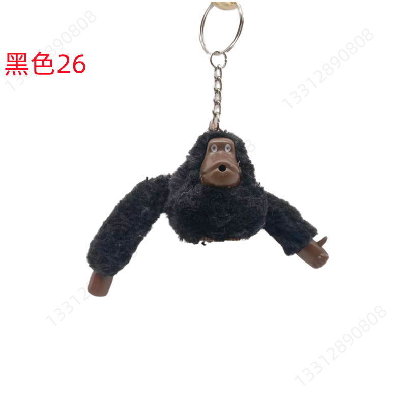 Picture of Plush Toy Long Arm Monkey Bag Pendant Plush Doll Keychain Cute Doll Orangutan Animal Key Ring